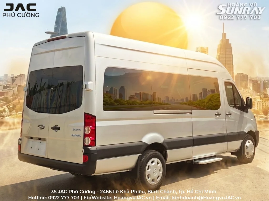 jac sunray kinh toi mau theo xe